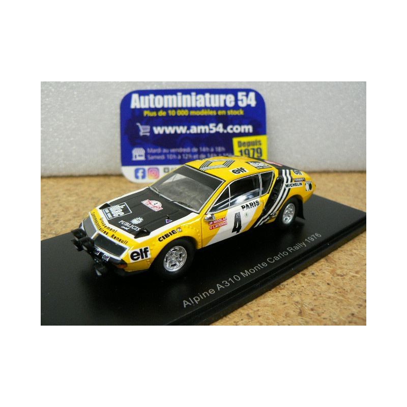 1976 Alpine A310 n°4 Nicolas - Laverne Monte Carlo S5495 Spark Model