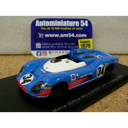 1969 Matra Simca 630 - 650 n°34 Servoz Gavin - Muller Le Mans S3548 Spark Model