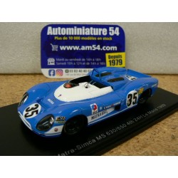 1969 Matra Simca 630 - 650 n°35 Galli - Widdows  4th Le Mans S3549 Spark Model