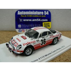 1973 Alpine A110 n°36 Wollek-Thimonier Monte Carlo S6111 Spark Model