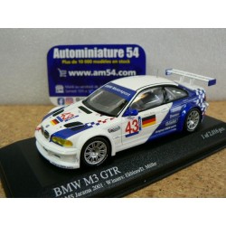 2001 BMW M3 GTR Elkblom/Muller n°43  012193 Minichamps