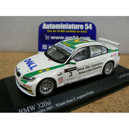 2007 BMW 350si Farfus n°3 WTCC Curitiba 400072603 Minichamps