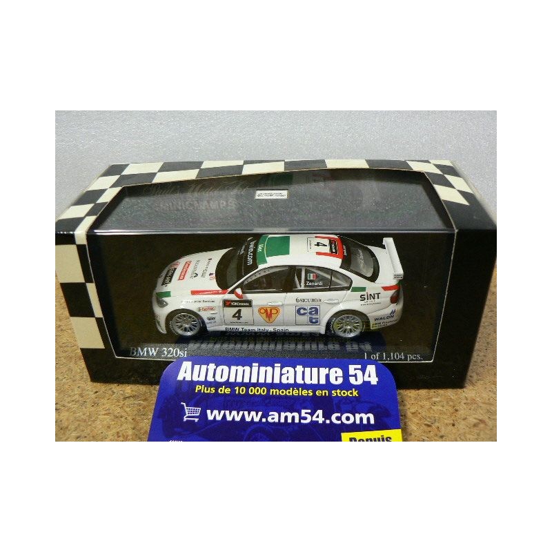 2007 BMW 350si Zanardi n°4 WTCC Brno 400072604 Minichamps