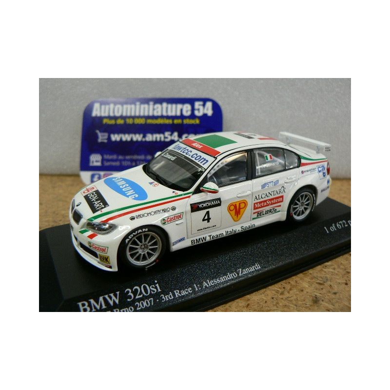 2006 BMW 350si Zanardi n°4 WTCC Brno 400062604 Minichamps