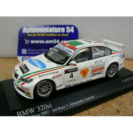 2006 BMW 350si Zanardi n°4 WTCC Brno 400062604 Minichamps