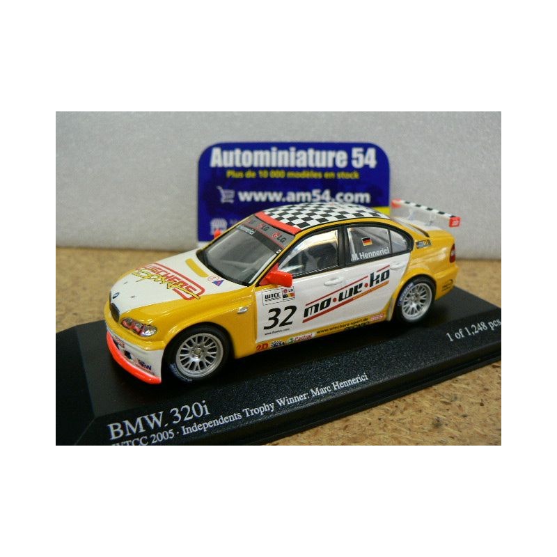 2005 BMW 350si Hennerici n°32 WTCC 400052432 Minichamps