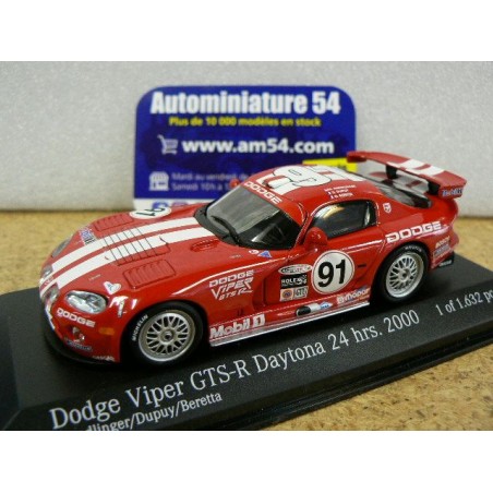 2000 Dodge Viper GTS - R n°91 Wendlinger - Dupuy - Beretta Daytona 4300001491 Minichamps