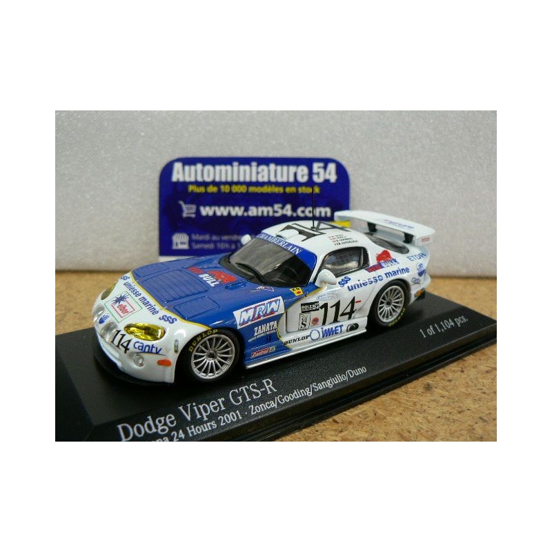 2001 Dodge Viper GTS - R n°114 Zonce - Gooding - Sangulio - Duno Daytona 400011414 Minichamps