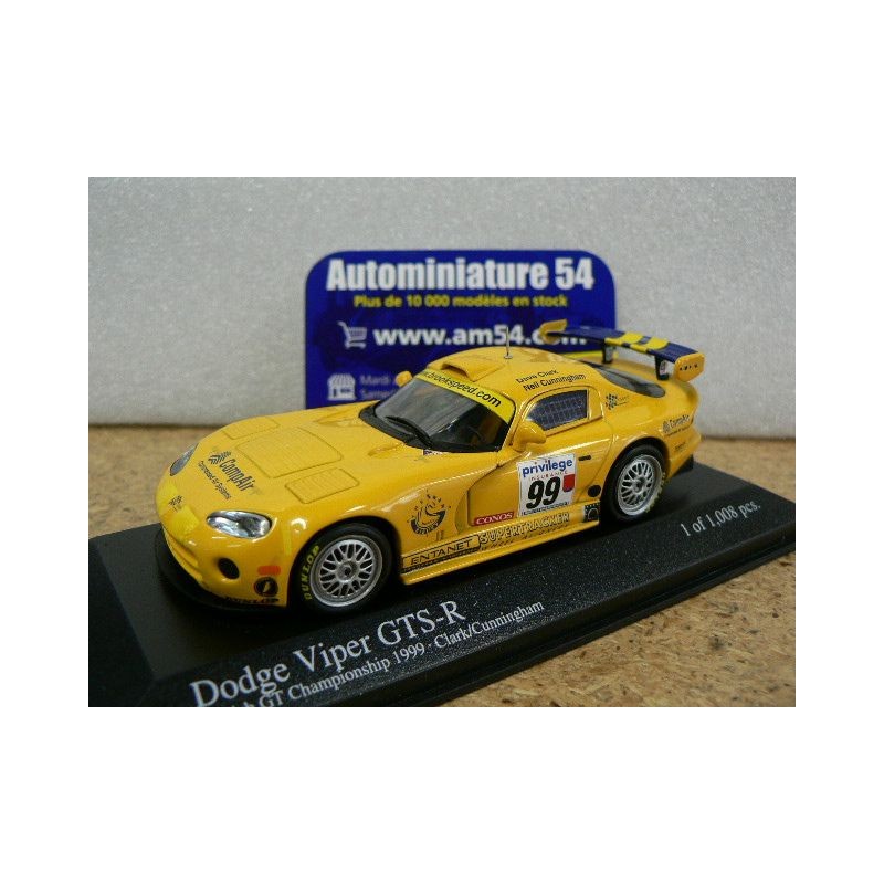 1999 Dodge Viper GTS - R n°99 Clark - Cunningham Daytona 400 Minichamps 400991499