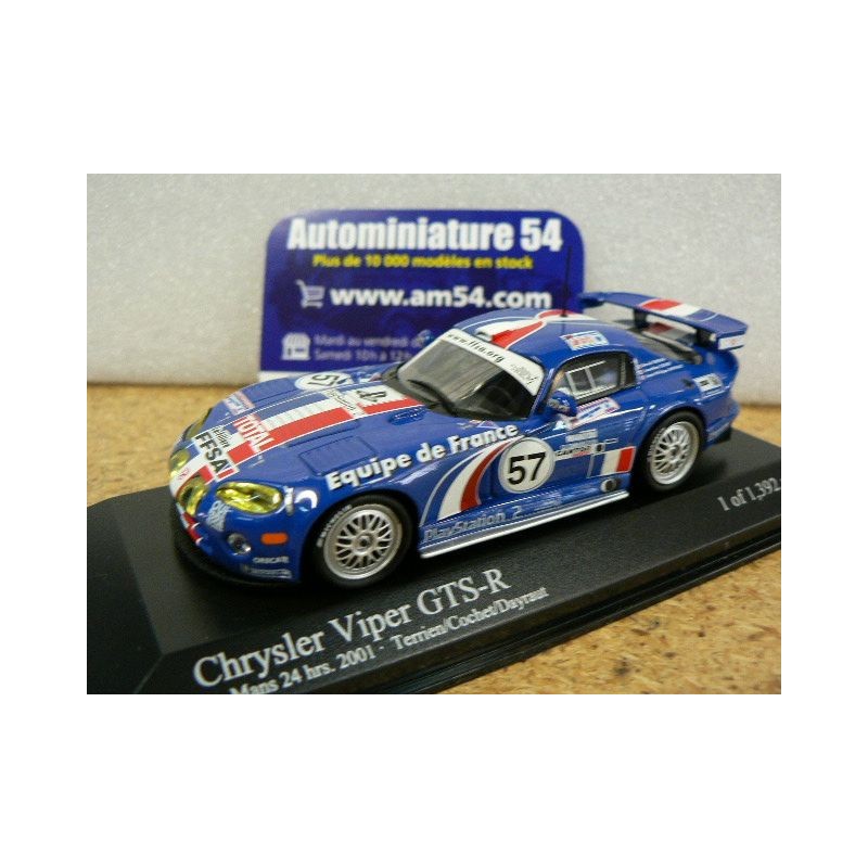 2001 Dodge Viper GTS - R n°57 Terrien - Cochet - Dayraut Le Mans Minichamps 400011457
