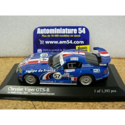 2001 Dodge Viper GTS - R n°57 Terrien - Cochet - Dayraut Le Mans Minichamps 400011457