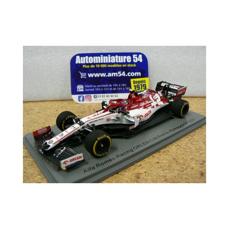 2020 Alfa Roméo Orlen C39 n°99 Antonio Giovinazzi Turkish GP Sauber 500th GP S6493 Spark Model