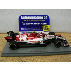 2020 Alfa Roméo Orlen C39 n°99 Antonio Giovinazzi Turkish GP Sauber 500th GP S6493 Spark Model