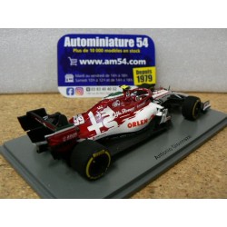 2020 Alfa Roméo Orlen C39 n°99 Antonio Giovinazzi Turkish GP Sauber 500th GP S6493 Spark Model