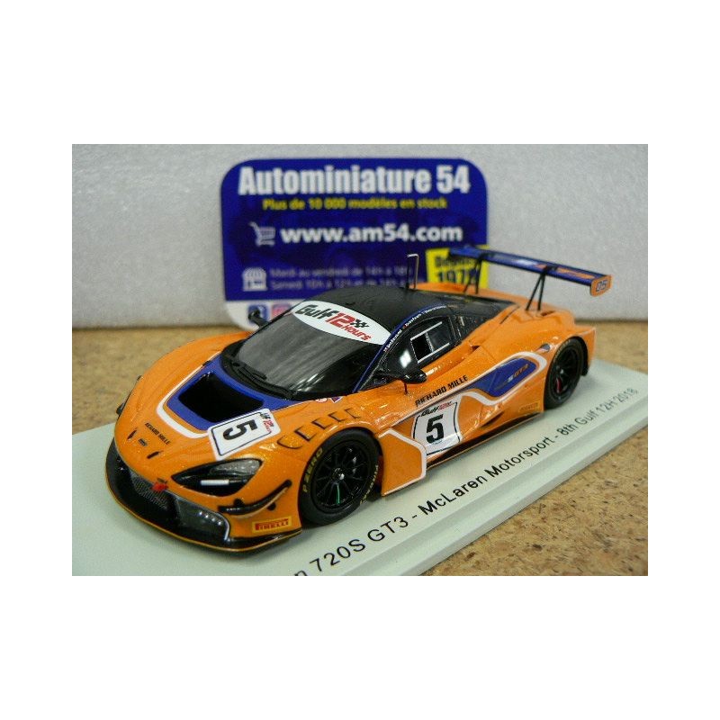 2018 McLaren 720S GT3 n°5 Barnicoat - Parente - Van Gisbergen 8th Gulf 12H S9200 Spark Model