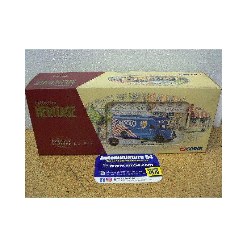 Camion Fourgon Bernard Type 110 - Jouet Corgi 1/50 Avec Boîte D'origine, Occasion