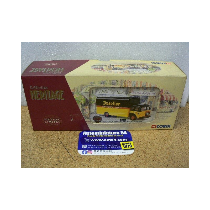 corgi heritage 1/50 avec certificat renault jl 20 dusolier calberson