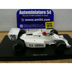 1983 Arrows A6 n°30 Marc Surer French GP S5781 Spark Model