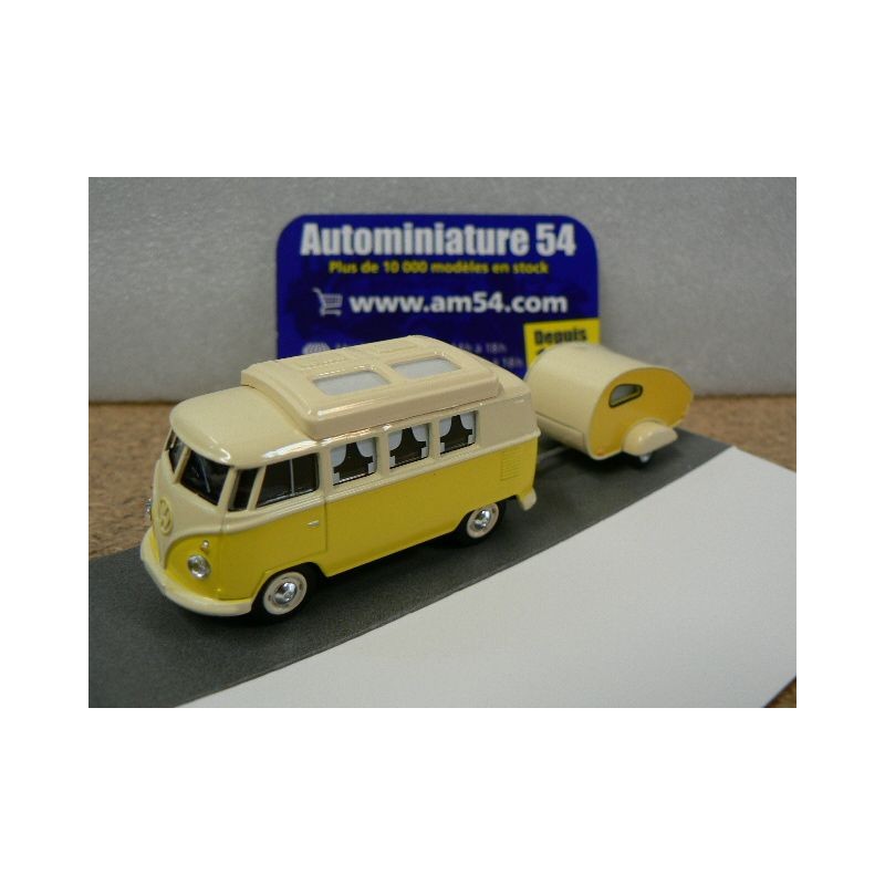 Volkswagen VW T1 Camper + caravane 1/64 452026700 Schuco