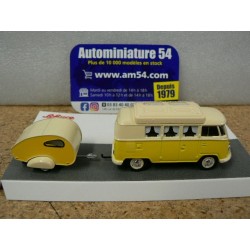 Volkswagen VW T1 Camper + caravane 1/64 452026700 Schuco