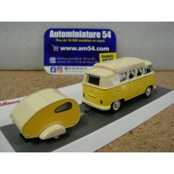 Volkswagen VW T1 Camper + caravane 1/64 452026700 Schuco