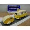 Volkswagen VW T1 Camper + caravane 1/64 452026700 Schuco