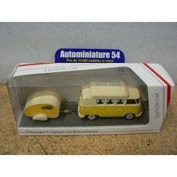 Volkswagen VW T1 Camper + caravane 1/64 452026700 Schuco