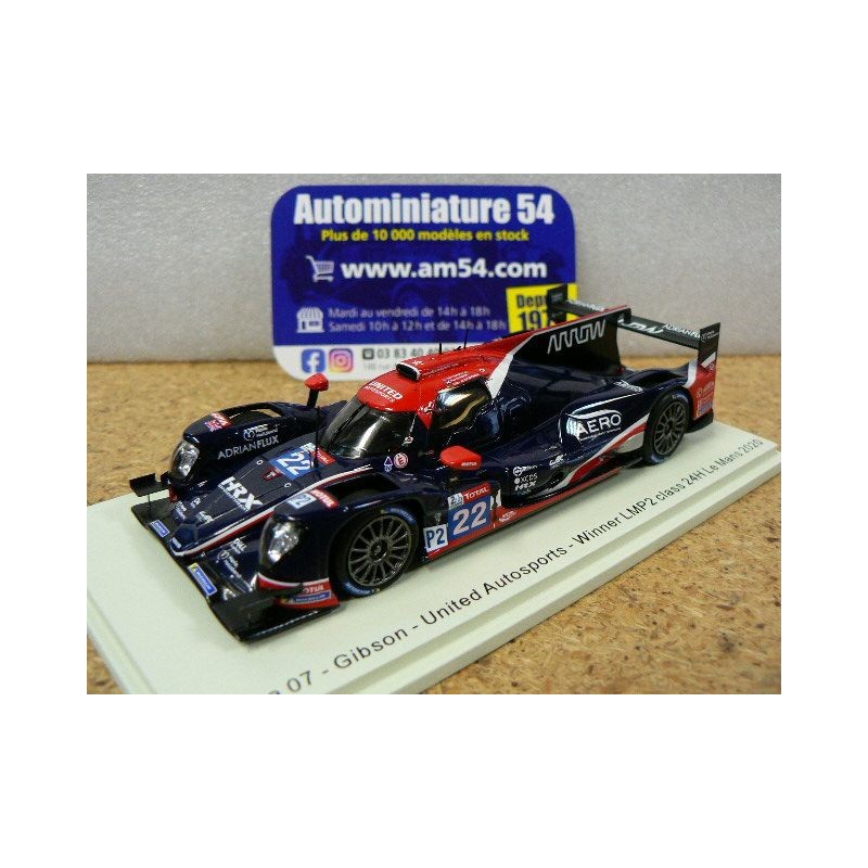 2020 Oreca 07 Gibson United Autosports n°22 Albuquerque - Di Resta - Hanson Le Mans S7963 Spark Model