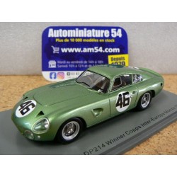 1963 Aston Martin DP214 n°46 Roy Salvadori 1st Winner Coppa Inter Europa Monza S3688 Spark Models
