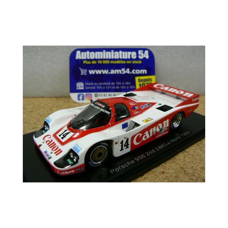 1985 Porsche 956 Canon n°14 Palmer - Weaver - Lloyd 2nd Le Mans S9664 Spark Model