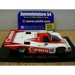 1985 Porsche 956 Canon n°14 Palmer - Weaver - Lloyd 2nd Le Mans S9664 Spark Model