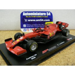 2020 Ferrari F1 SF1000 n°16 Charles Leclerc Austrian GP 18-36819LRed Bburago Racing