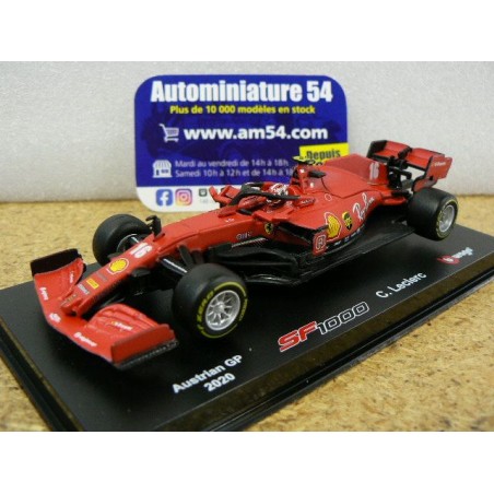 2020 Ferrari F1 SF1000 n°16 Charles Leclerc Austrian GP 18-36819LRed Bburago Racing