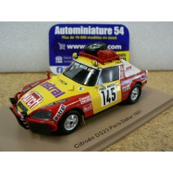 1981 Citroen DS23 n°145 Roncin - Quentin - Darmendrail Paris Dakar S5538 Spark Model