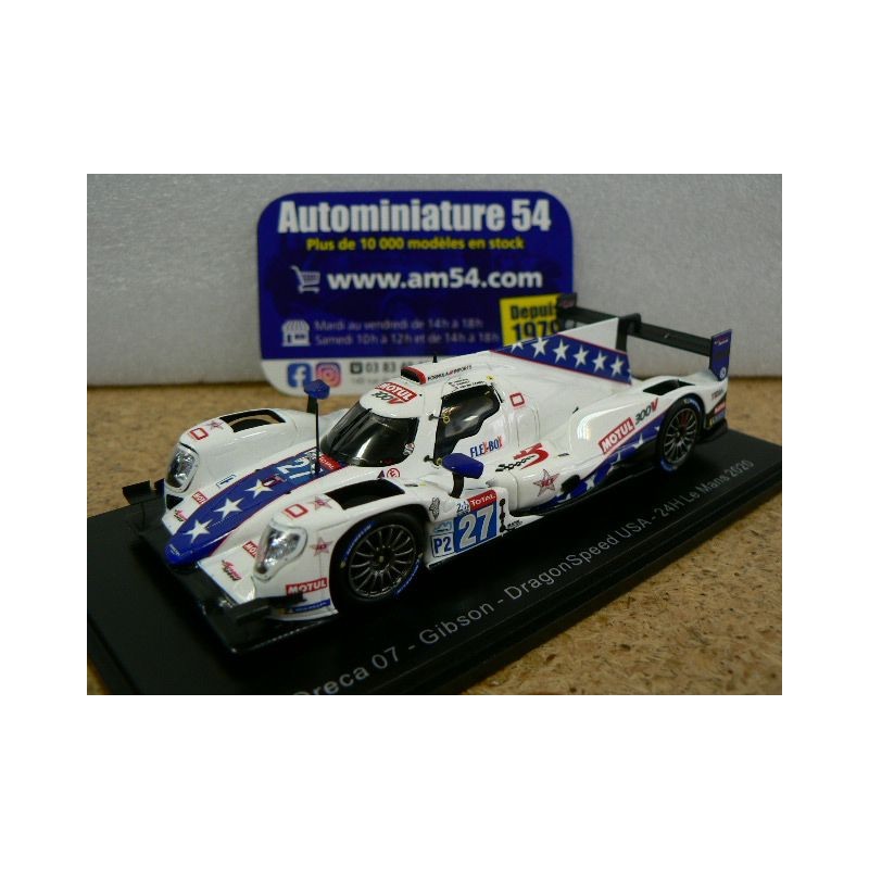 2020 Oreca 07 Gibson DragonSpeed USA n°27 Hanley - Hedman - Van Der Zande Le Mans S7957 Spark Model