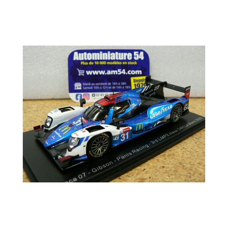 2020 Oreca 07 Gibson Panis Racing n°31 Canal - Jamin - Vaxivière 3rd LPM2 Le Mans S7971 Spark Model