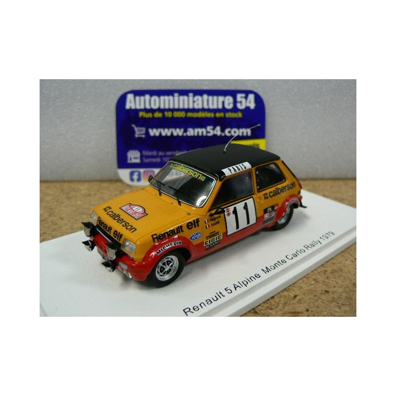 1979 Renault 5 Alpine n°11 Ragnotti - Andrié Monte Carlo S6038 Spark Model