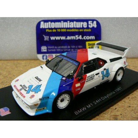 1981 BMW M1 n°14 Stuck - Brun - Gebhardt 24H Daytona US085 Minichamps