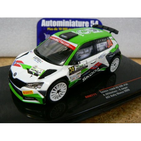 2020 Skoda Fabia R5 Evo n°34 Mikkelsen - Jaeger Monza Rally RAM771 Ixo Models