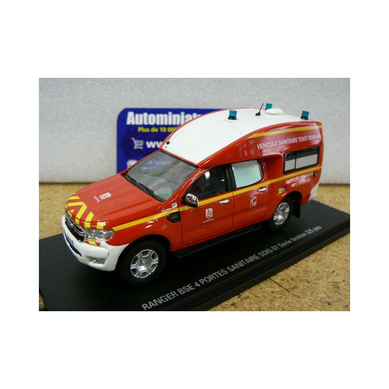 Ford Ranger BSE Véhicule Sanitaire Tout Terrain SDIS 07 Ardèche ambulance Pompier Alarme 0048