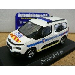 Citroen Berlingo 2020 Police Municipale Yellow stripping 155768 Norev