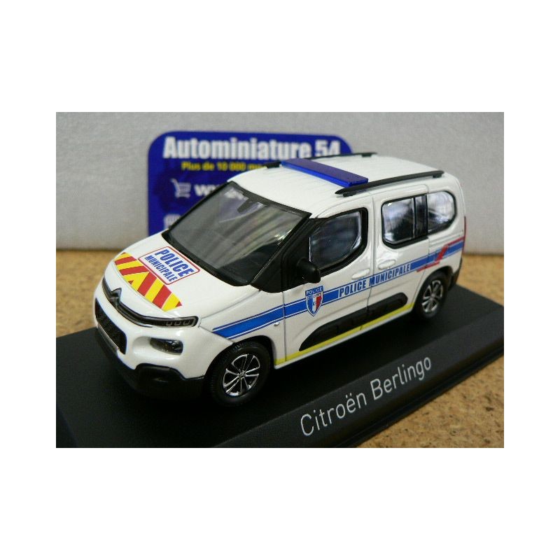 Citroen Berlingo 2020 Police Municipale Yellow stripping 155768 Norev