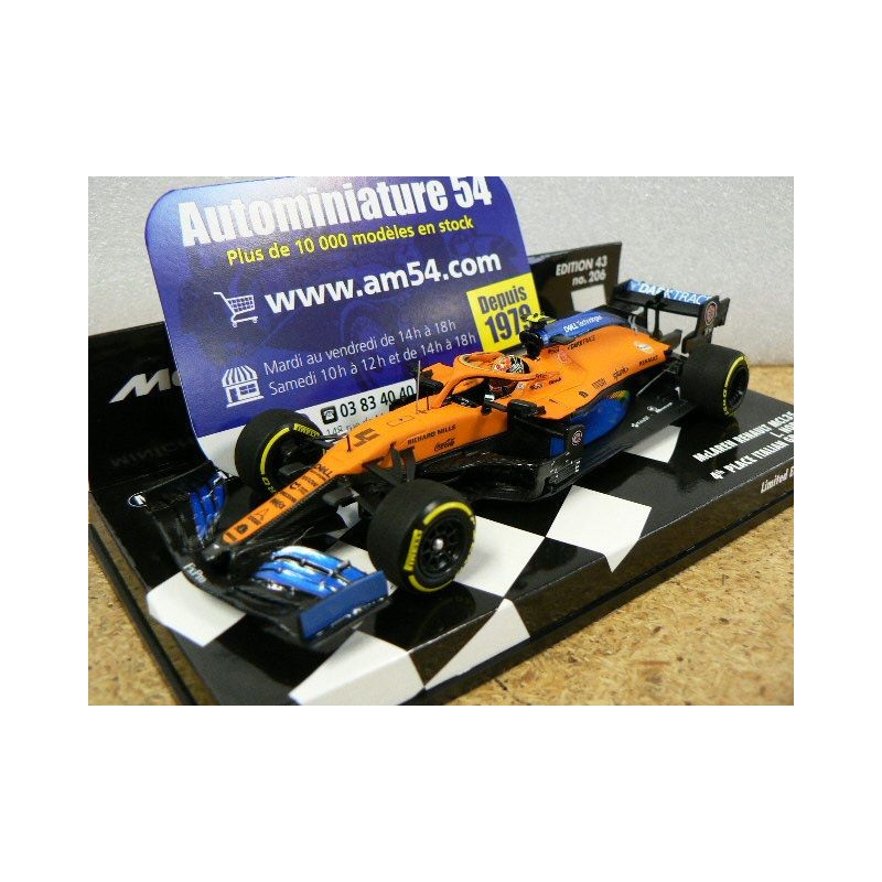 2020 McLaren Renault MCL35 Lando Norris n°4 4th Italian GP 537205104  Minichamps