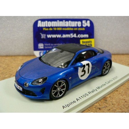 2021 Alpine A110 n°31 Esteban Ocon Monte Carlo S6576 Spark Model