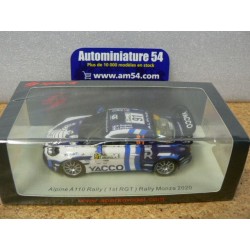 2020 Alpine A110 n°91 Ragues - Pesenti 1st RGT Monza Rally S6573 Spark Model