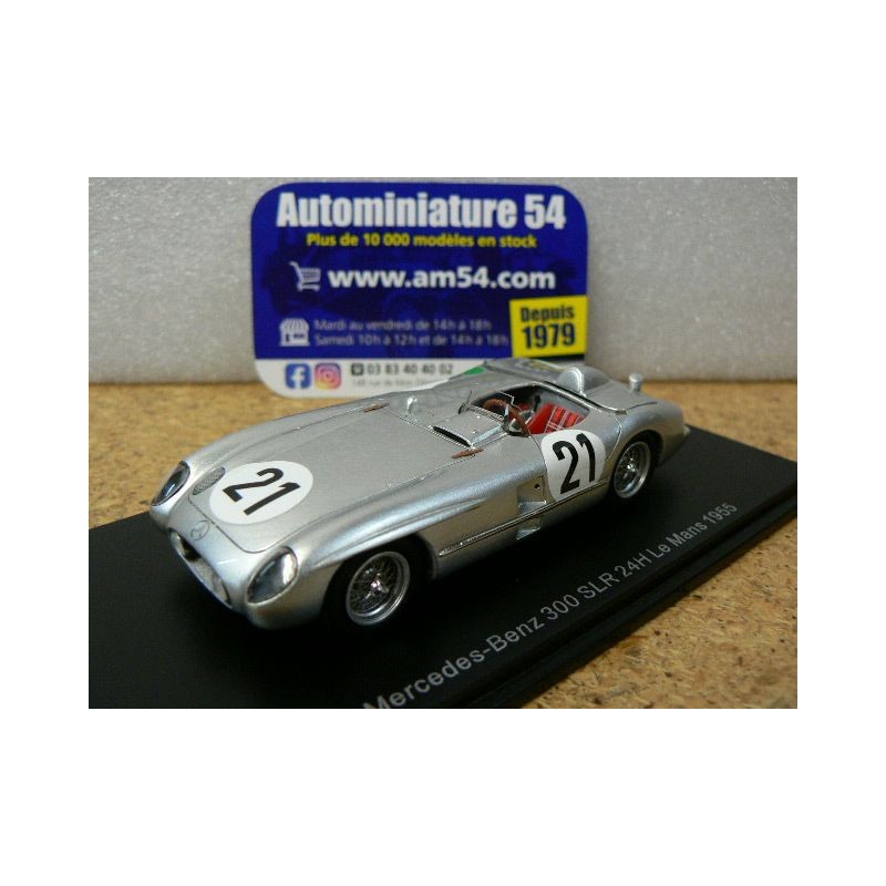 1955 Mercedes Benz 300 SLR n°21 Kling - Simon Le Mans S4735 Spark Model