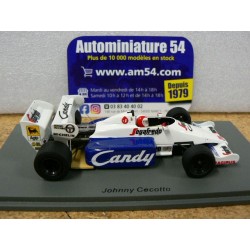 1984 Toleman TG184 n°20 Johnny Cecotto Monaco GP S2779 Spark Model