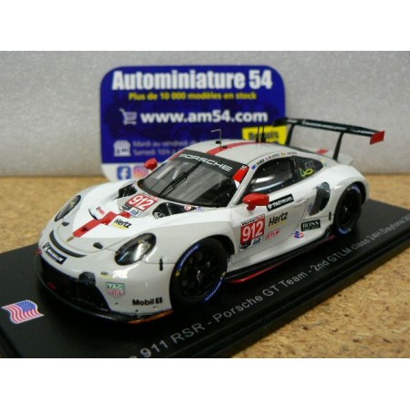 2020 Porsche 911 RSR n°912 Bamber - Jaminet - Vanthoor 2nd GTLM Class Daytona US121 Spark Model