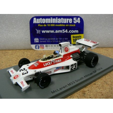 1974 McLaren M23 n°23 Dave Charlton South African GP S5737 Spark Model