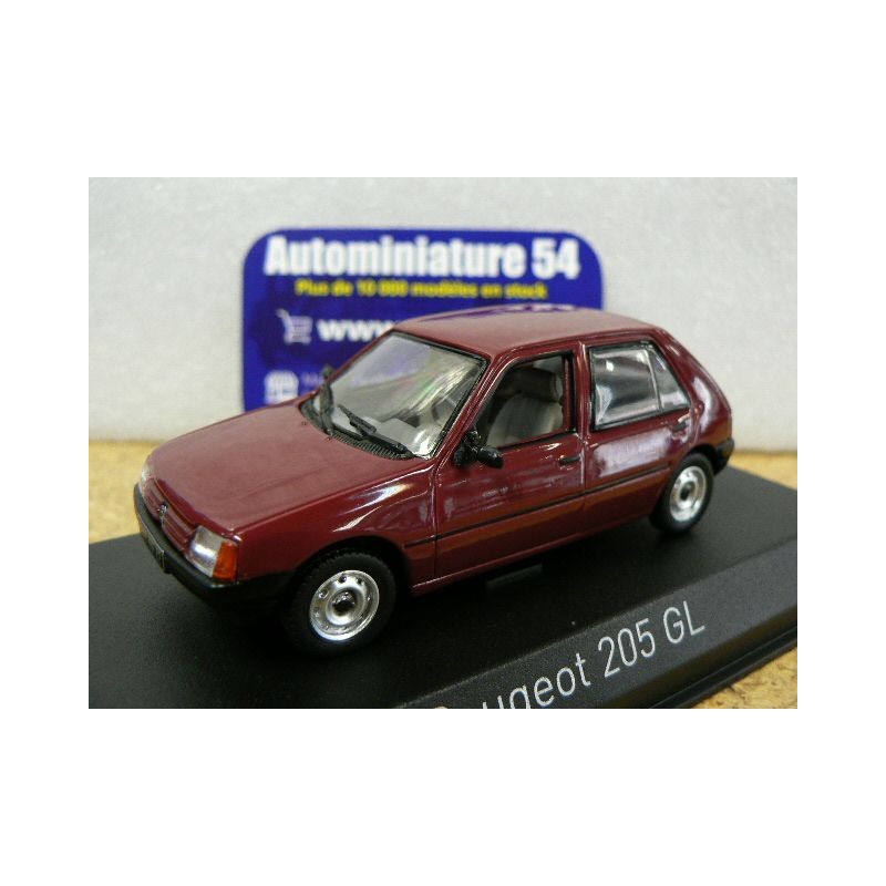 Peugeot 205 GL Dark Red 1988 471719 Norev